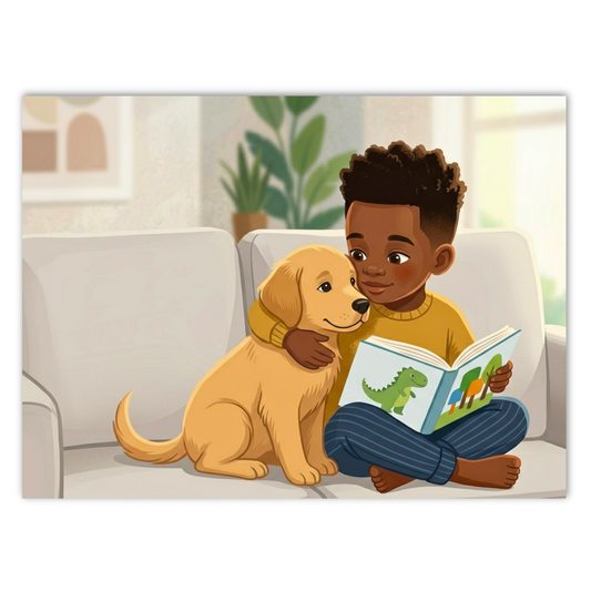 Puzzle "Lecture et Amitié" 20x27 cm - 88 Pièces