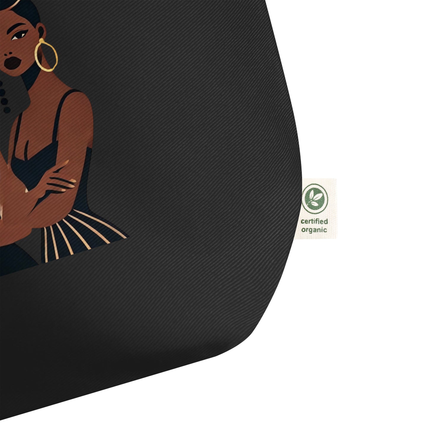 Sisters Nr2 - Grand tote bag 100 % coton biologique - Noir_2