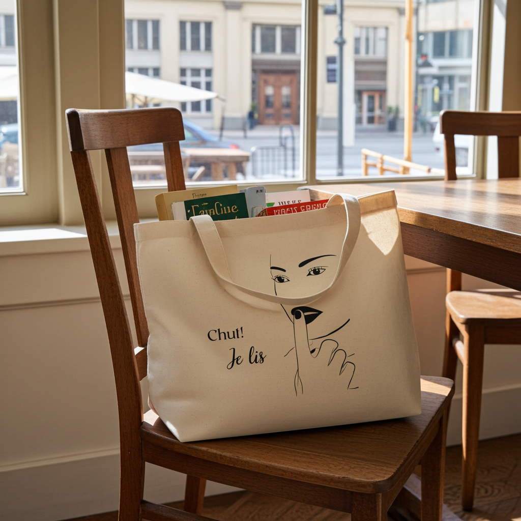Améda - Grand tote bag 100 % coton biologique - Beige